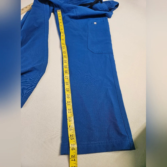 FIGS-Scrubs Cargo Pants Women's Size M/S Blue with Drawstring Waist - Picture 5 of 10